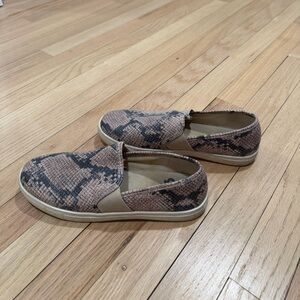 Snake Print Slip-On Sneakers